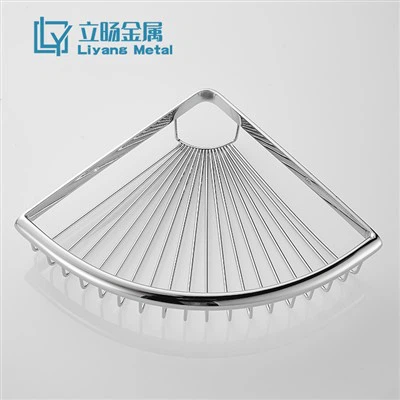 Silbernes Badewannenregal